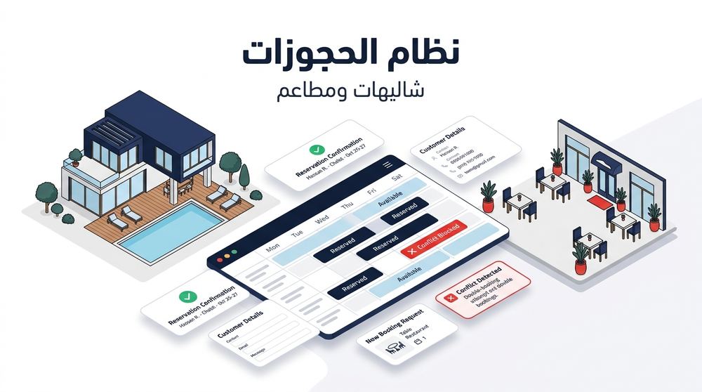نظام حجوزات (شاليهات ومطاعم)