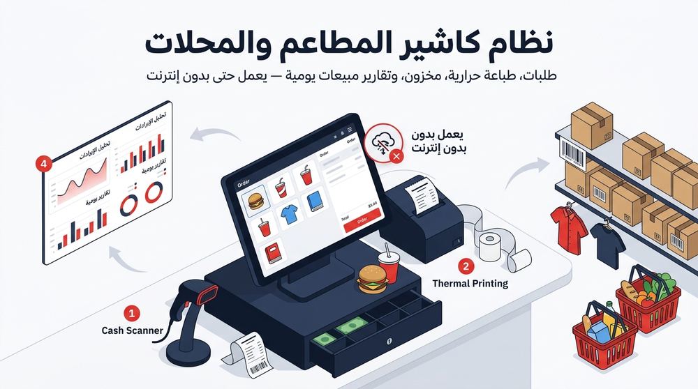 نظام كاشير المطاعم والمحلات